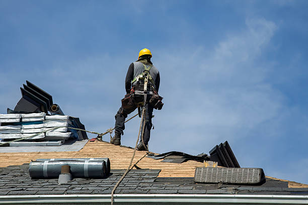 Professional Gutter Installation technician working in Northpoint, PA